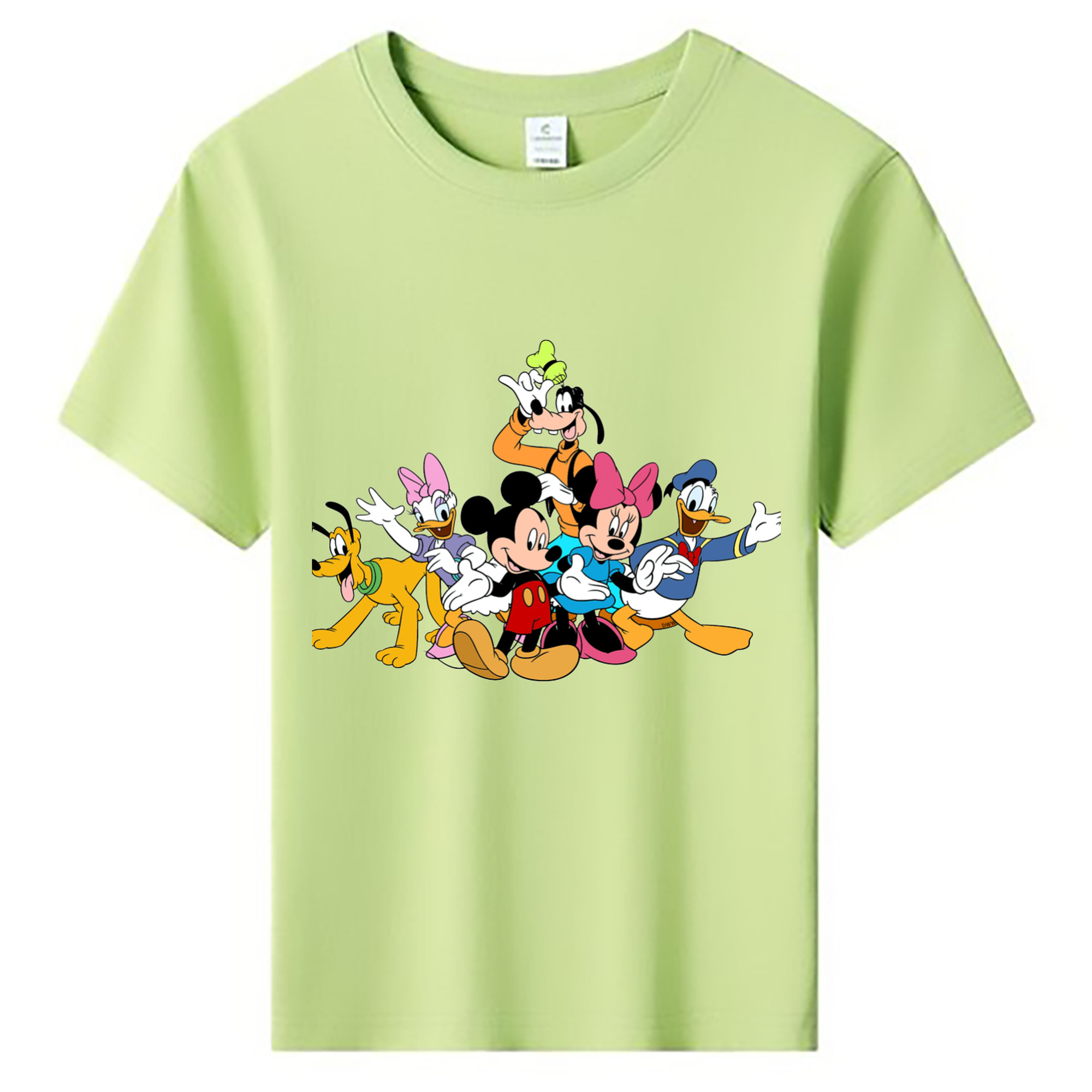 ミッキーマウス Mickey Mouse 綿100％キッズTシャツ（フロントプリント）
